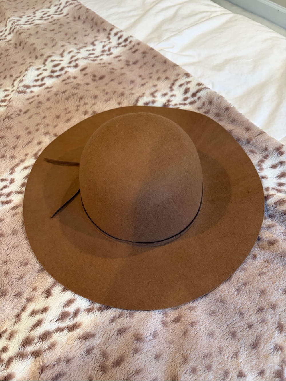 San Diego Hat Wide Brim Felt Fedora Hat - Brown